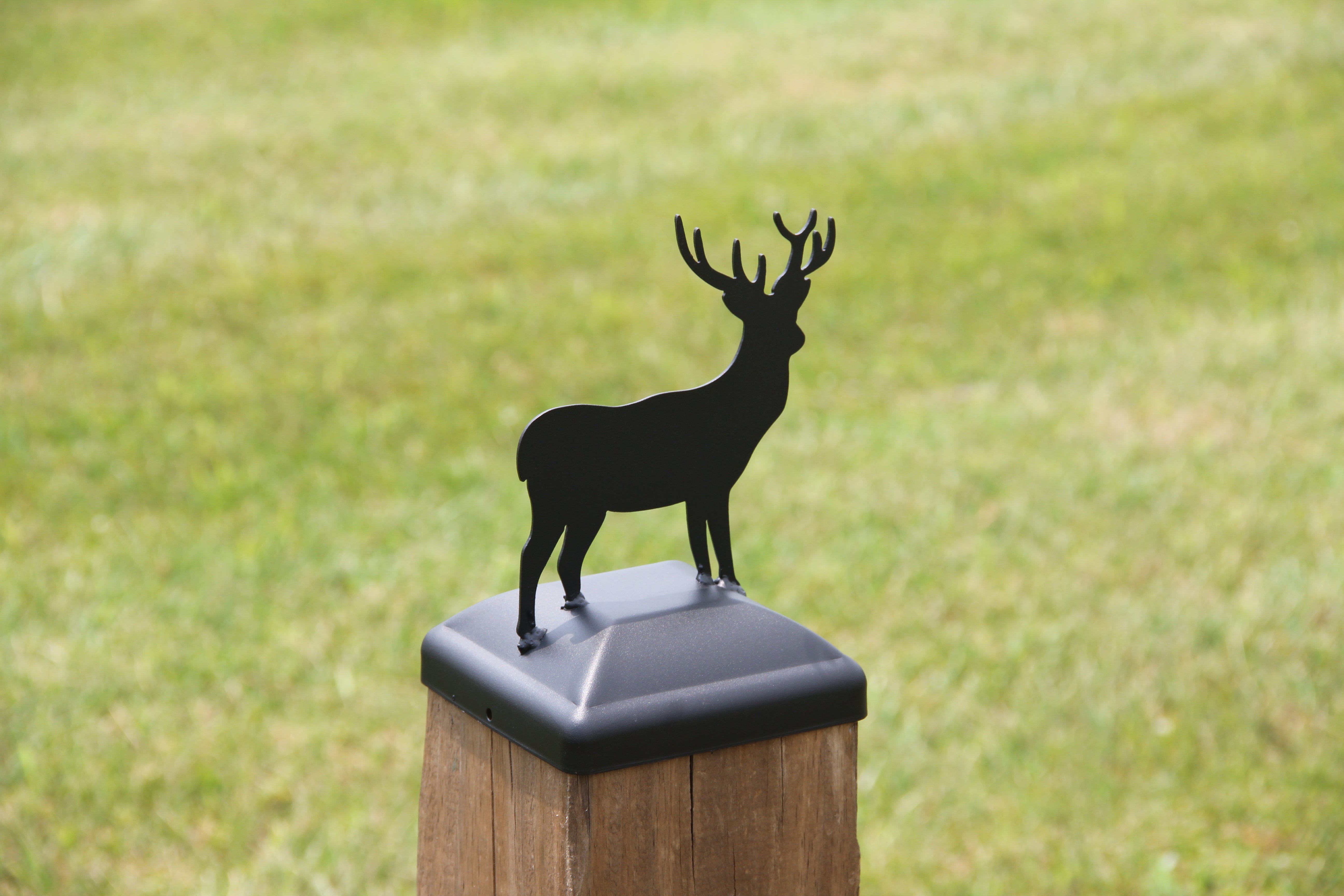 6x6 Metal Post Caps with Steel Cut Finial Madison Iron and Wood