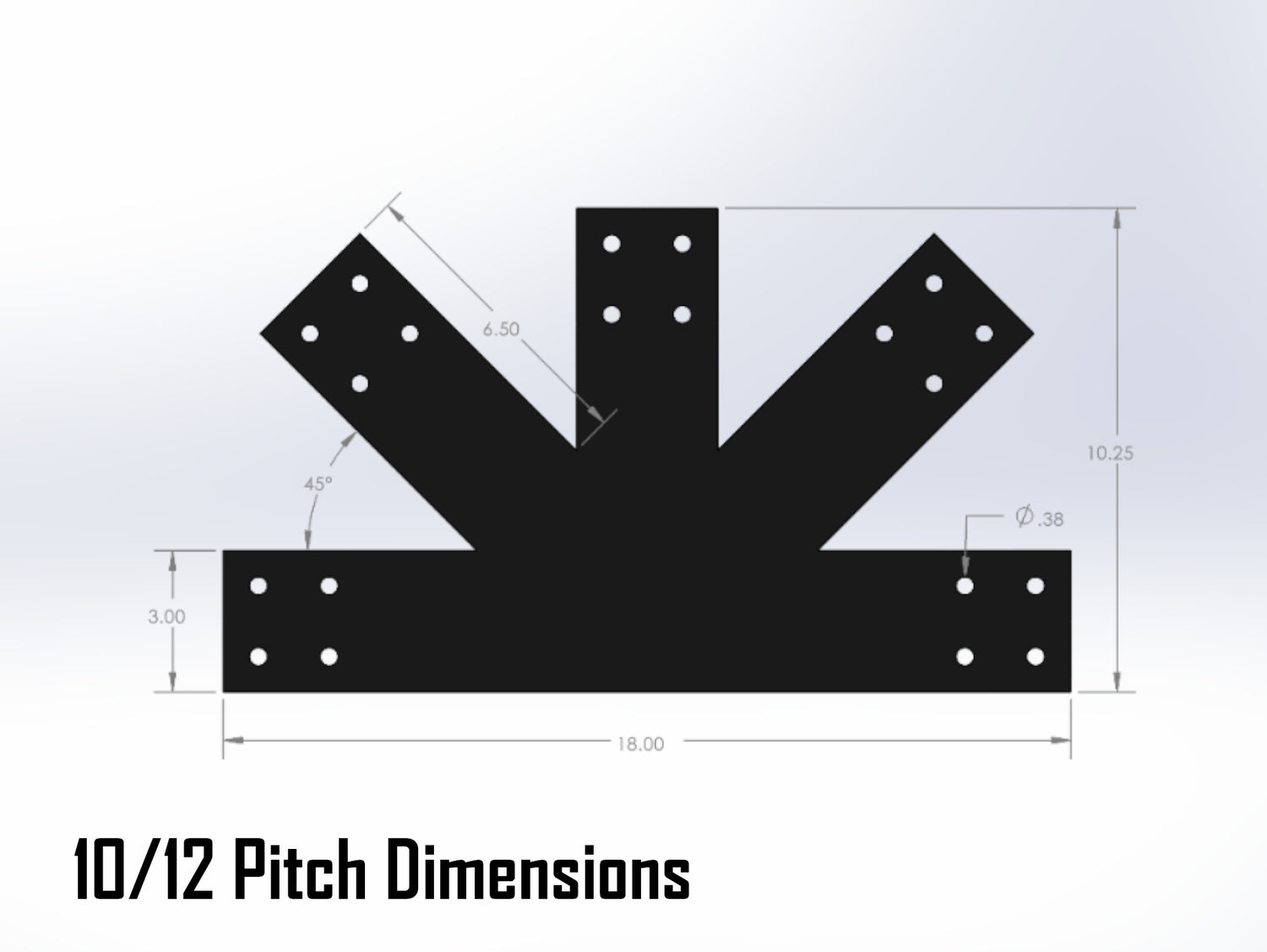 Web Truss Industrial Brackets, For 4 Inch Lumber - Madison Iron and Wood