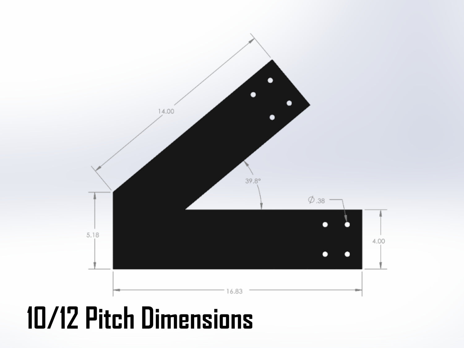 Web Truss Industrial Brackets, For 6 Inch Lumber - Madison Iron and Wood