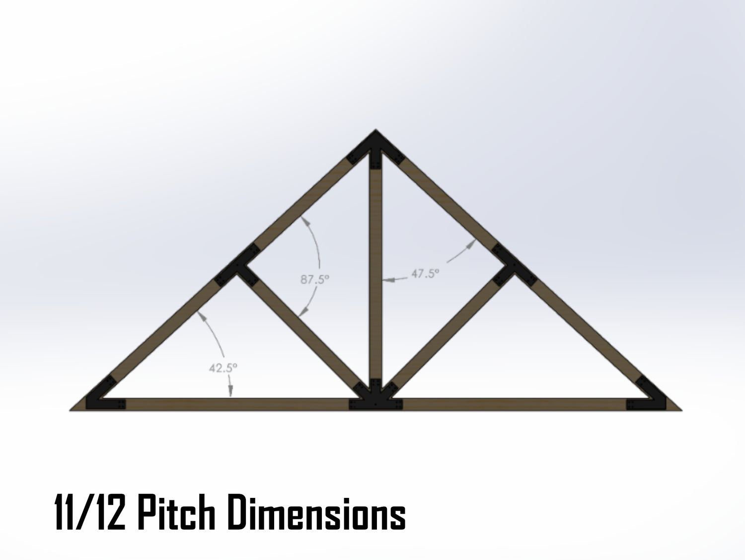 Web Truss Industrial Brackets, For 6 Inch Lumber - Madison Iron and Wood