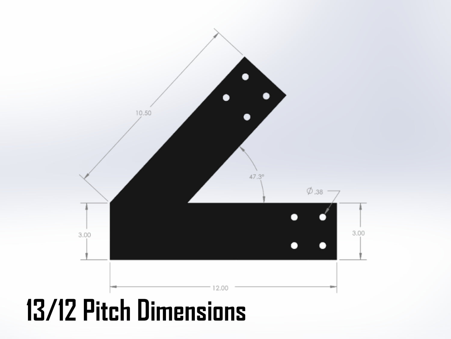 King Truss Industrial Bracket Set, For 4 Inch Lumber - Madison Iron and Wood