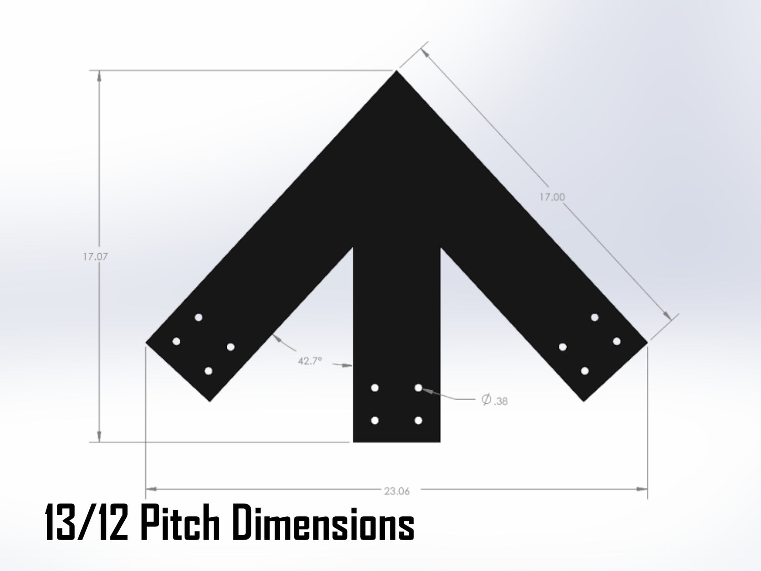 Web Truss Industrial Brackets, For 6 Inch Lumber - Madison Iron and Wood