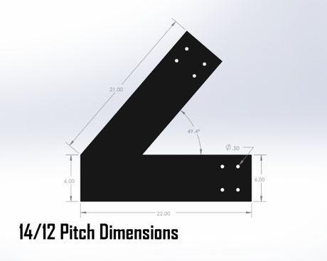 Web Truss Industrial Brackets, For 8 Inch Lumber - Madison Iron and Wood