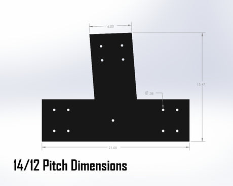 Web Truss Industrial Brackets, For 8 Inch Lumber - Madison Iron and Wood