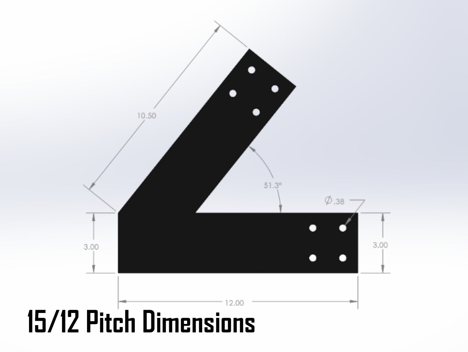 King Truss Industrial Bracket Set, For 4 Inch Lumber - Madison Iron and Wood