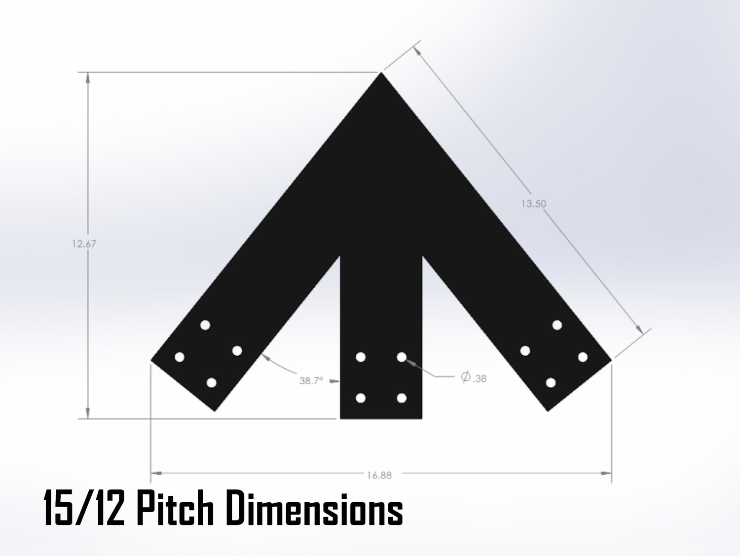 King Truss Industrial Bracket Set, For 4 Inch Lumber - Madison Iron and Wood