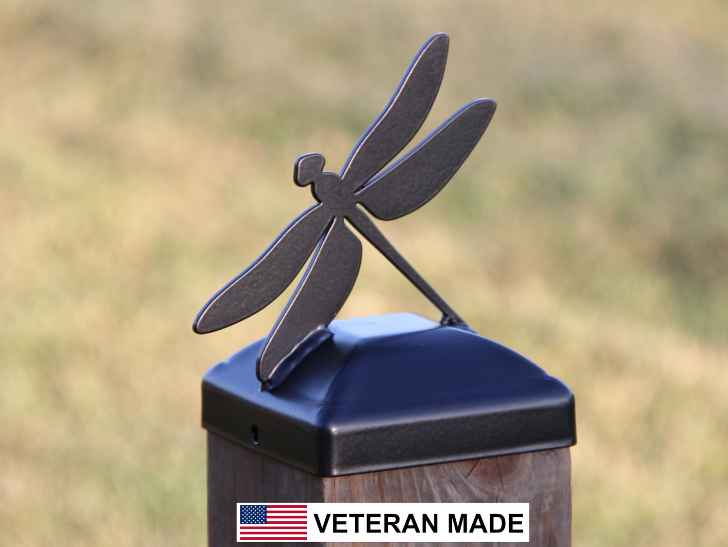 True Size 6x6 Post Cap with Birds and the Bees Finial Choice - Madison Iron and Wood