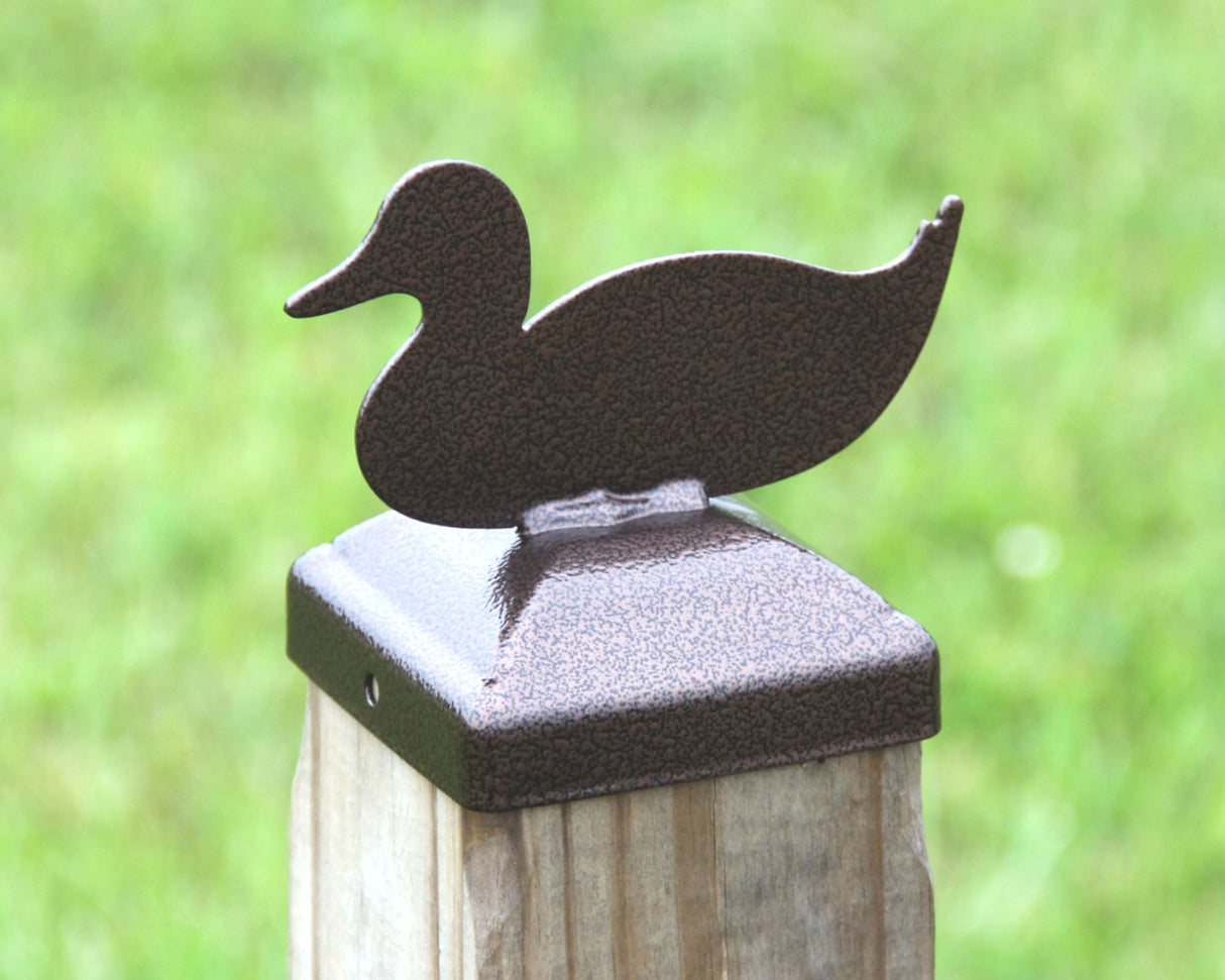 True Size 6x6 Post Cap with Birds and the Bees Finial Choice - Madison Iron and Wood