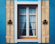 Wooden Window Shutter - Octopus Design - Madison Iron and Wood