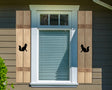 Wooden Window Shutter - Fox Design - Madison Iron and Wood