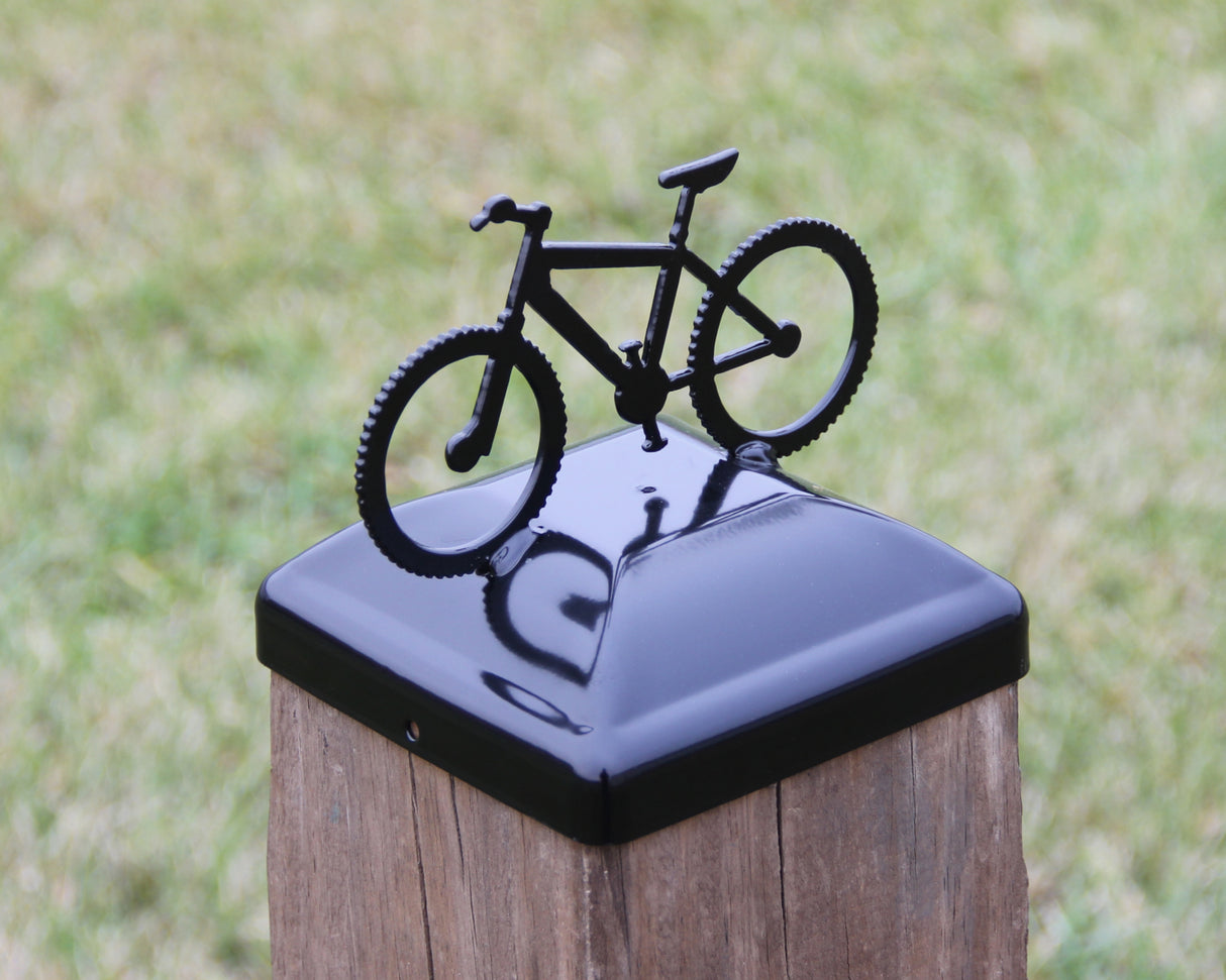 6X6 Bike Post Cap (5.5 x 5.5 Post Size) - Madison Iron and Wood