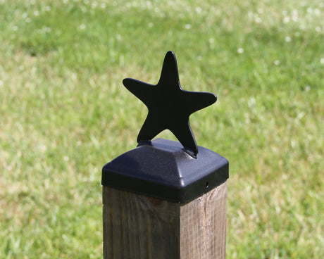 True Size 6x6 Post Cap with Nautical Finial Choice - Madison Iron and Wood