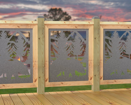 24"x30" - Bear Landscape Fence/Gate Panel Insert - Madison Iron and Wood