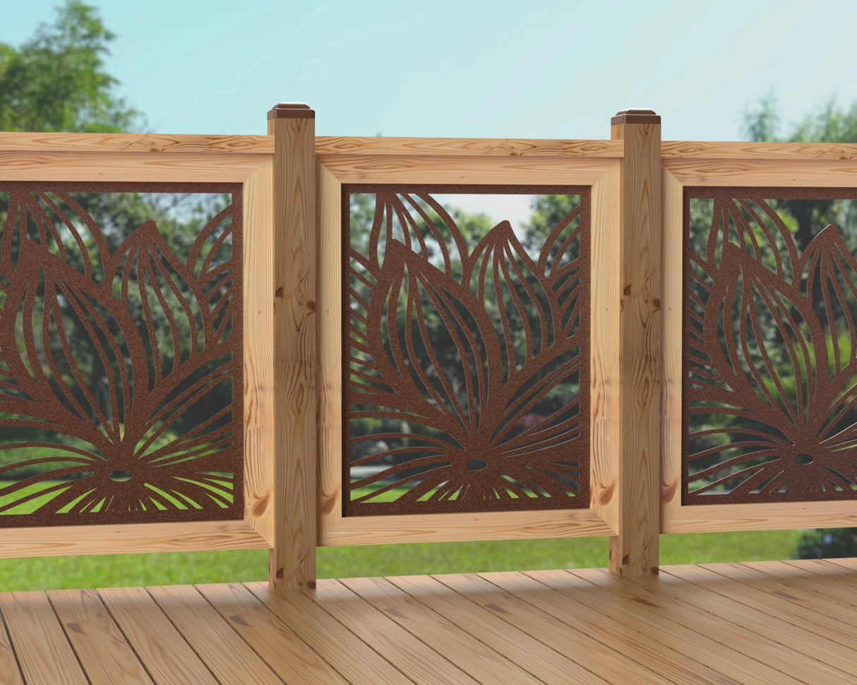 24"x30" - Garden Flower Fence/Gate Panel Insert - Madison Iron and Wood