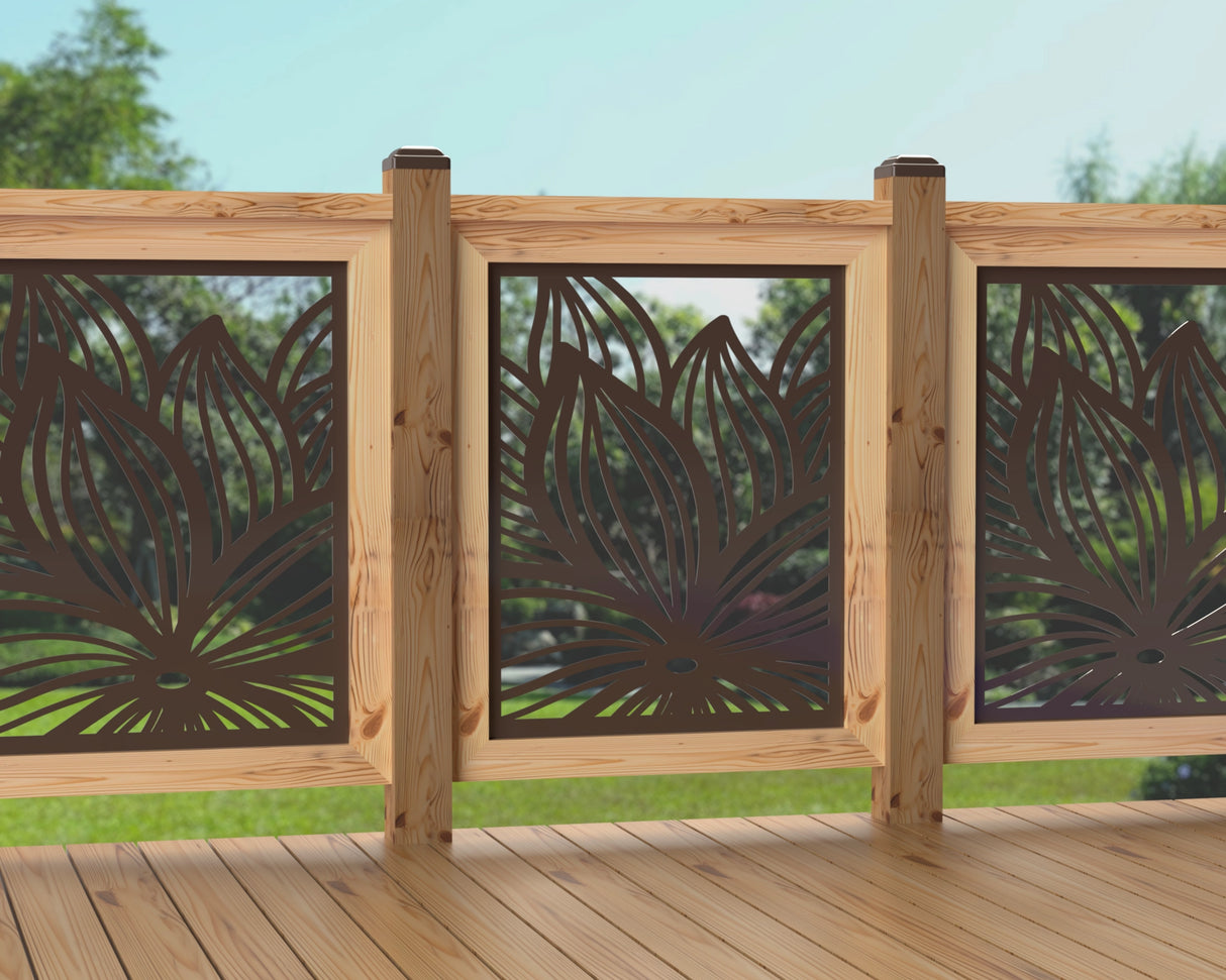 24"x30" - Garden Flower Fence/Gate Panel Insert - Madison Iron and Wood