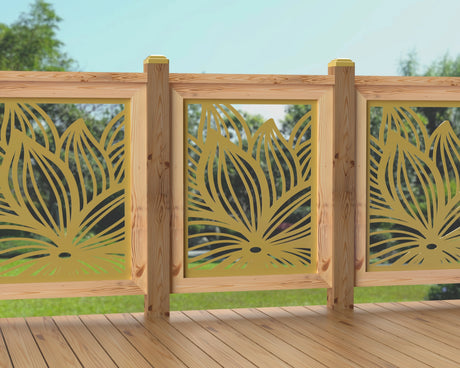 24"x30" - Garden Flower Fence/Gate Panel Insert - Madison Iron and Wood