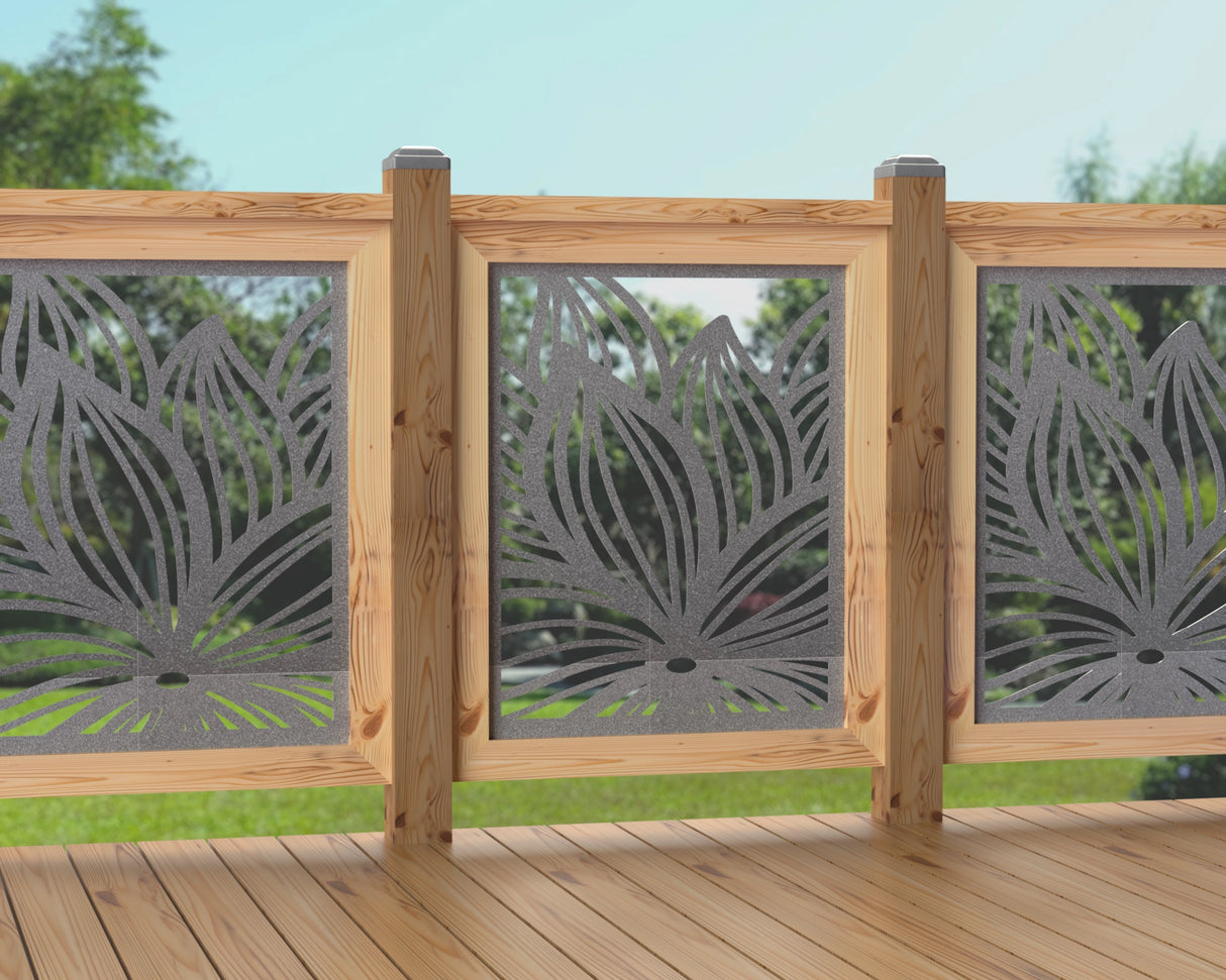 24"x30" - Garden Flower Fence/Gate Panel Insert - Madison Iron and Wood