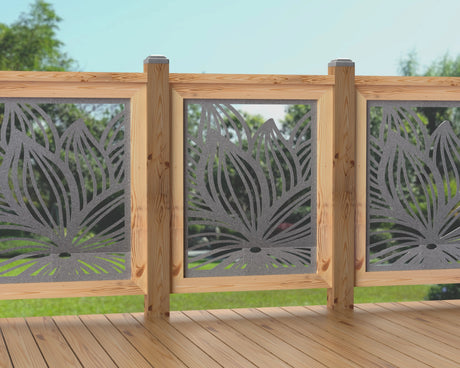 24"x30" - Garden Flower Fence/Gate Panel Insert - Madison Iron and Wood