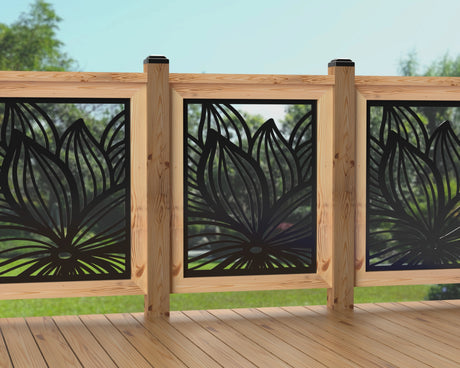 24"x30" - Garden Flower Fence/Gate Panel Insert - Madison Iron and Wood