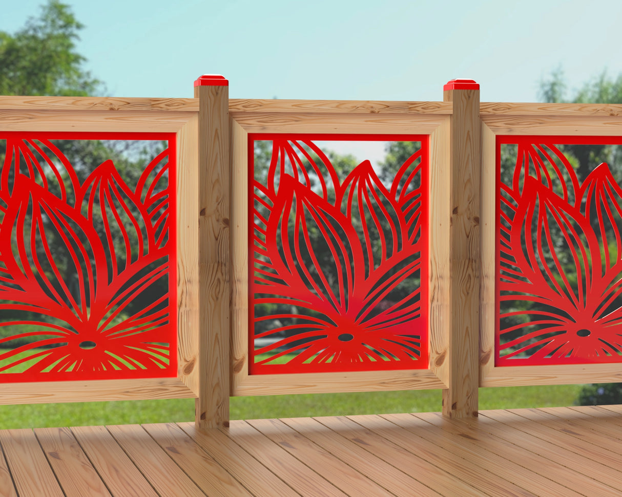 24"x30" - Garden Flower Fence/Gate Panel Insert - Madison Iron and Wood