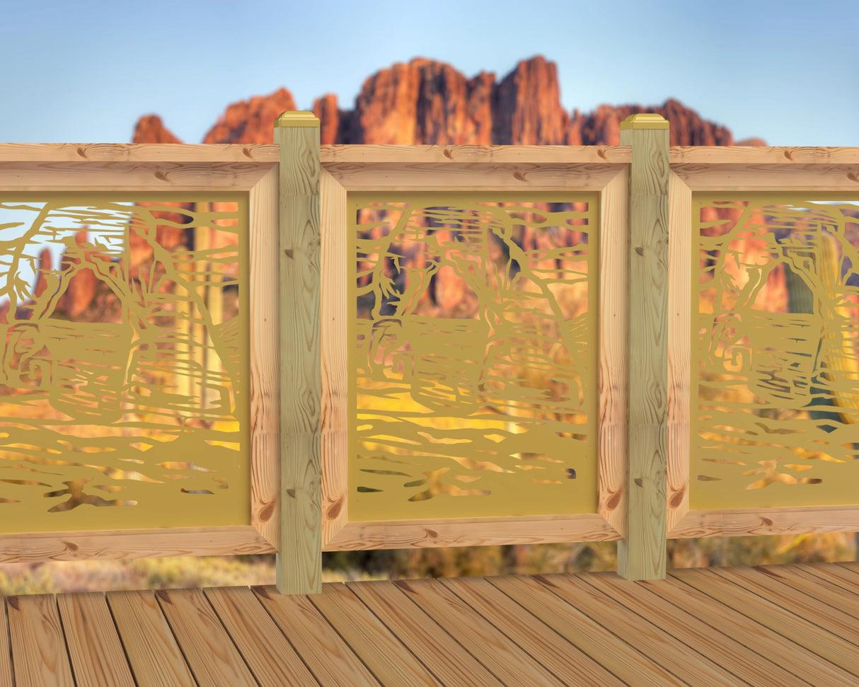 24"x30" - Arches National Park Fence/Gate Panel Insert - Madison Iron and Wood