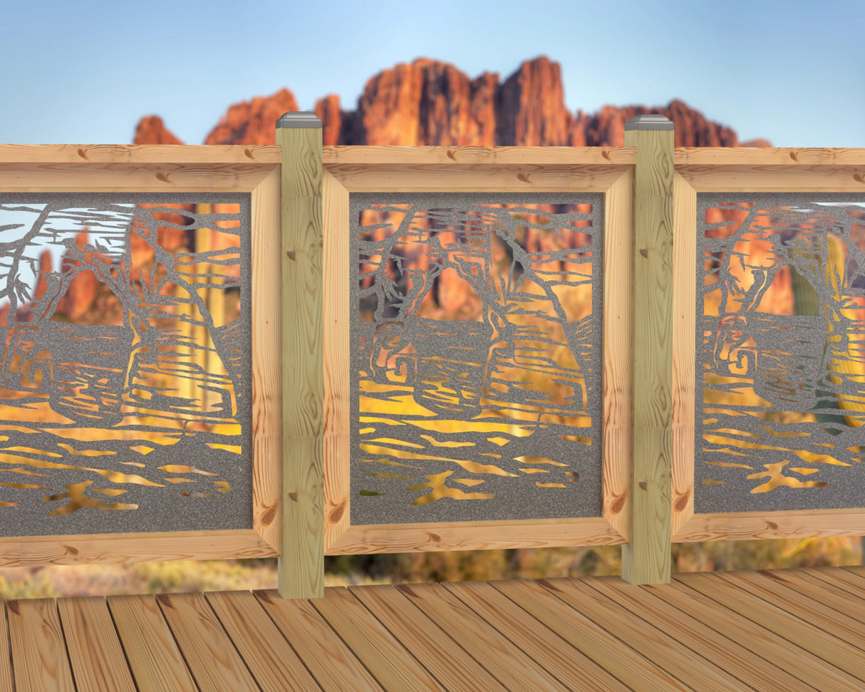 24"x30" - Arches National Park Fence/Gate Panel Insert - Madison Iron and Wood