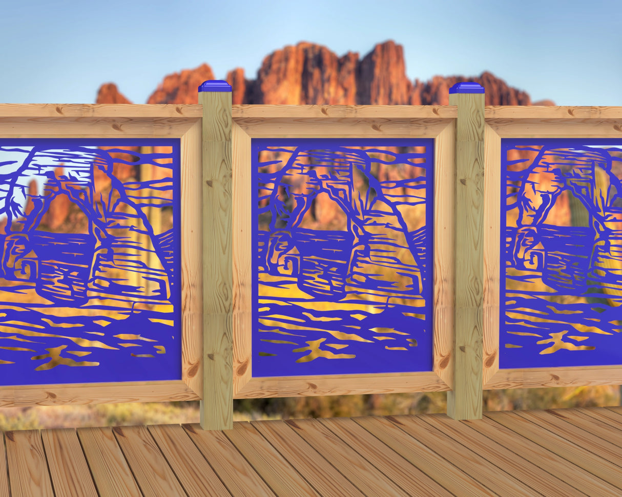 24"x30" - Arches National Park Fence/Gate Panel Insert - Madison Iron and Wood