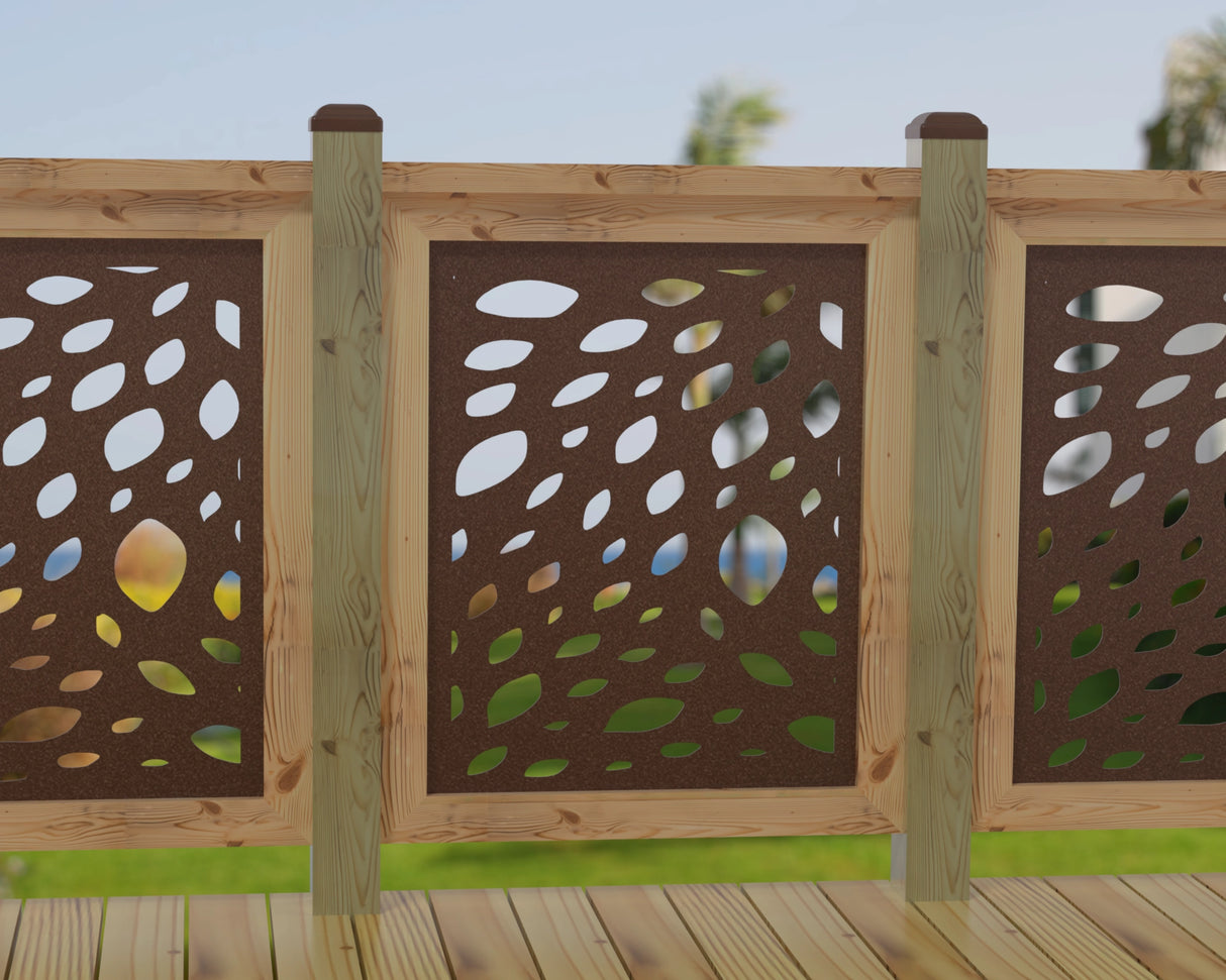 Botanica Wave Railing Panel Insert - Madison Iron and Wood