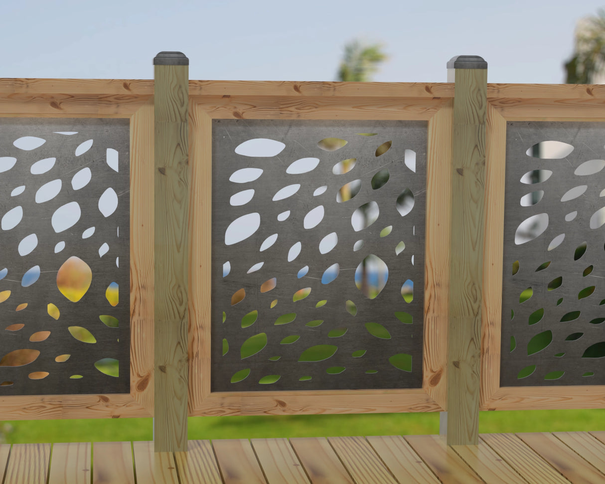 Botanica Wave Railing Panel Insert - Madison Iron and Wood