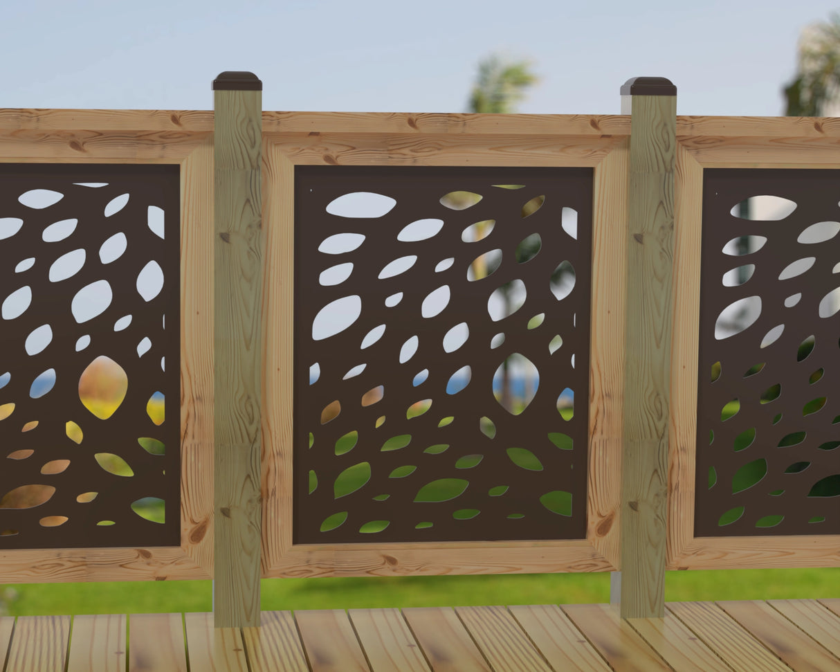 Botanica Wave Railing Panel Insert - Madison Iron and Wood