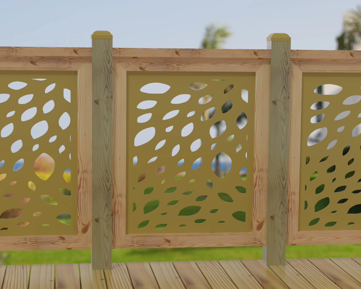 Botanica Wave Railing Panel Insert - Madison Iron and Wood