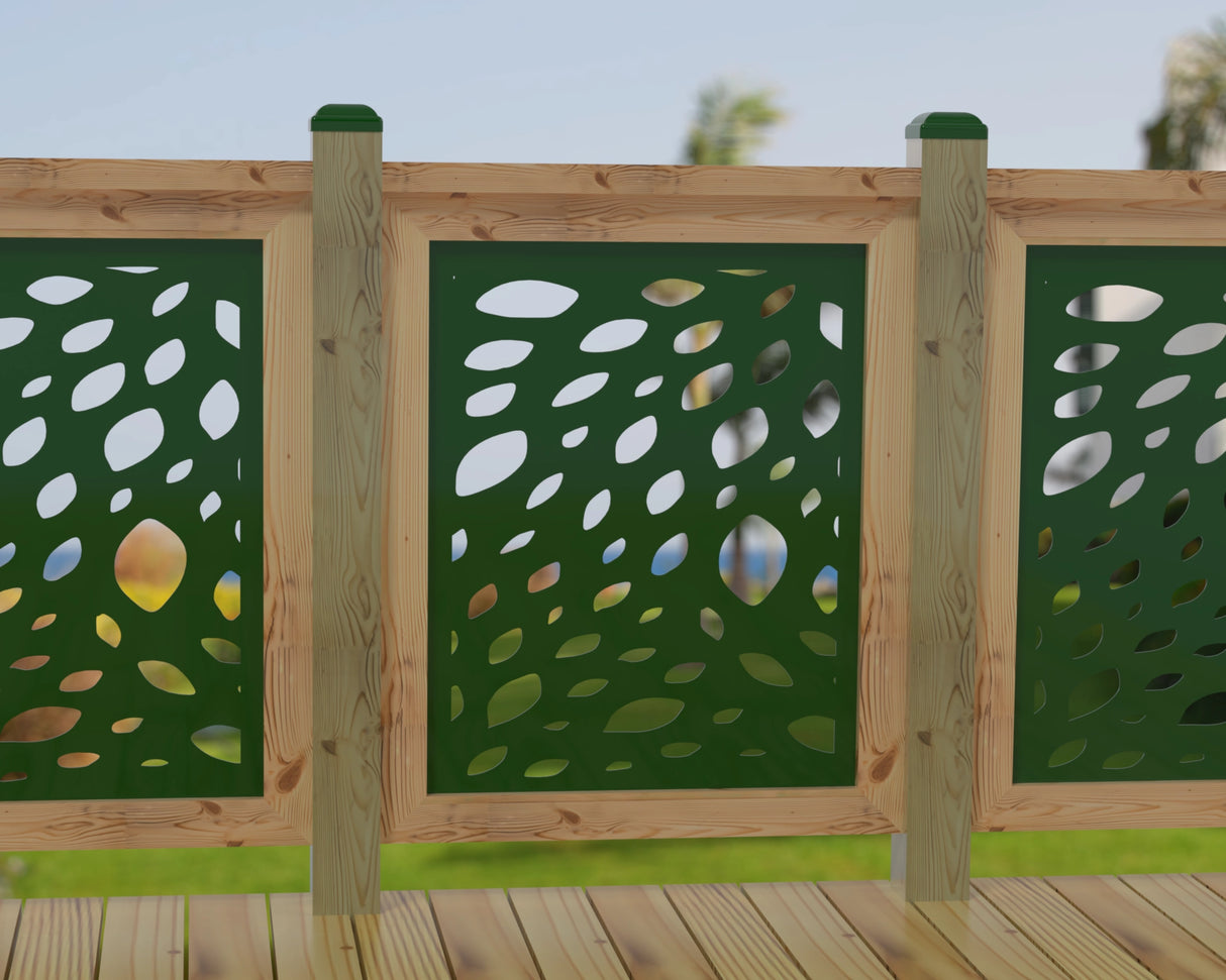 Botanica Wave Railing Panel Insert - Madison Iron and Wood