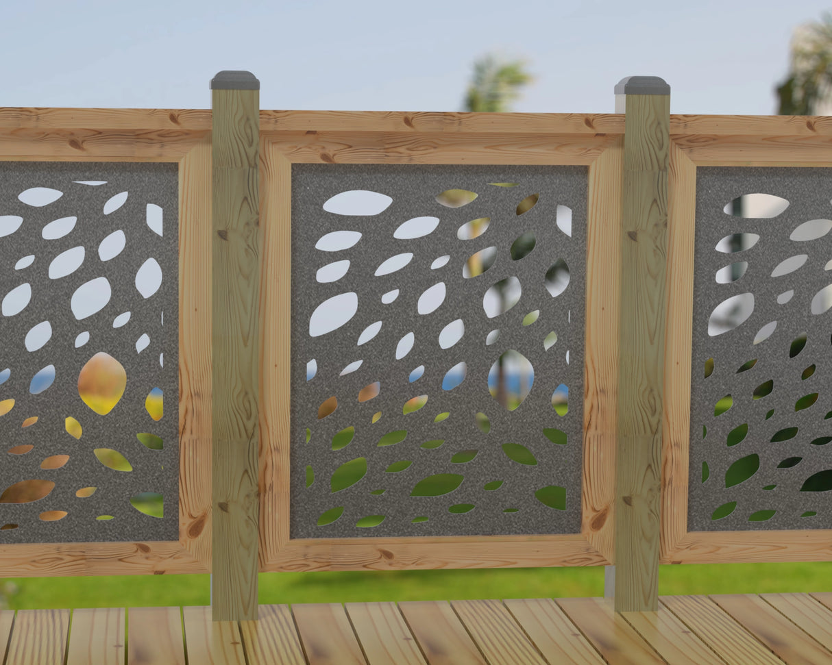 Botanica Wave Railing Panel Insert - Madison Iron and Wood