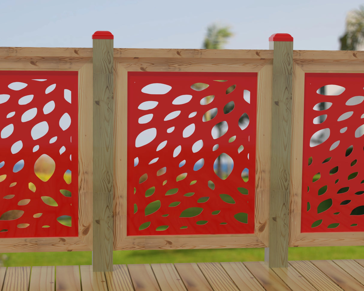 Botanica Wave Railing Panel Insert - Madison Iron and Wood
