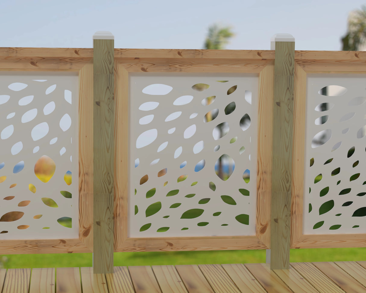 Botanica Wave Railing Panel Insert - Madison Iron and Wood