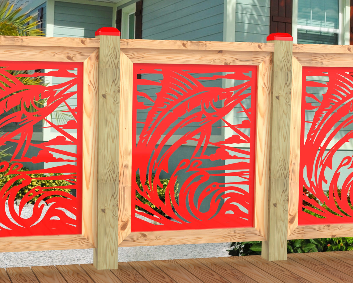 Marlin Jumping Railing Panel Insert