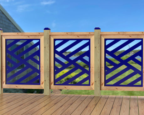 24"x30" - Modern Design Fence/Gate Panel Insert - Madison Iron and Wood