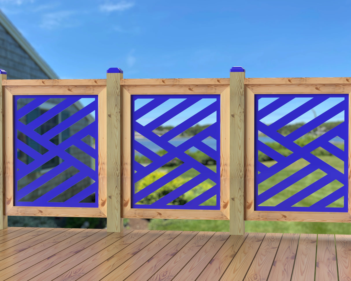 24"x30" - Modern Design Fence/Gate Panel Insert - Madison Iron and Wood