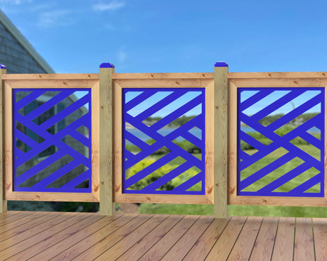 24"x30" - Modern Design Fence/Gate Panel Insert - Madison Iron and Wood