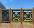 24"x30" - Modern Nautical Design Fence/Gate Panel Insert - Madison Iron and Wood