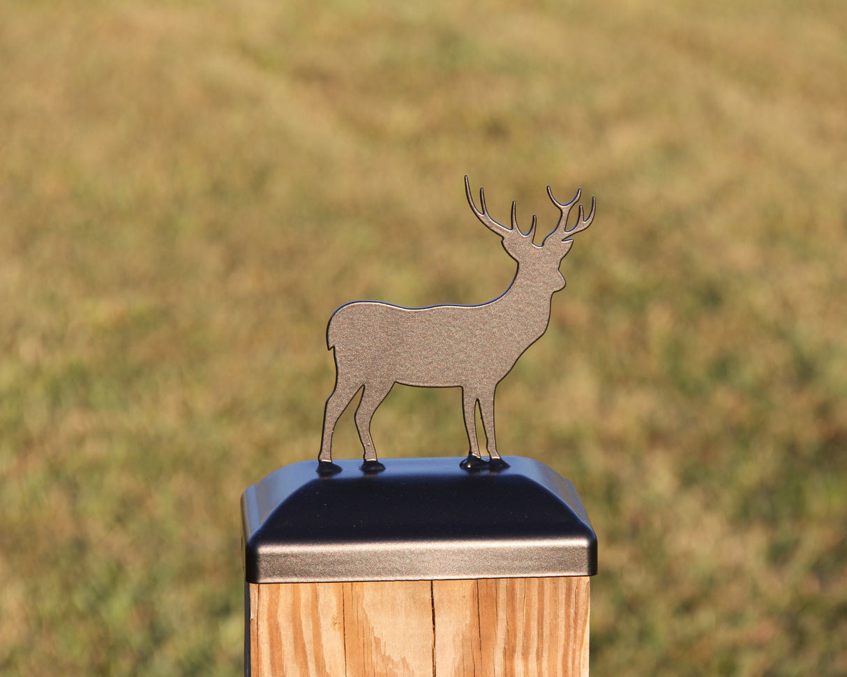 4x6 Deer Post Cap (3.5 x 5.5 Post Size) - Madison Iron and Wood
