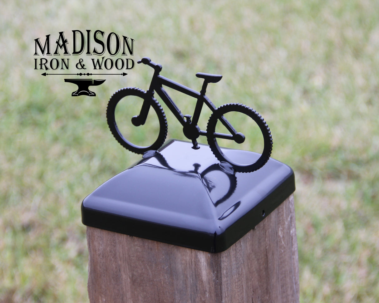6X6 Bike Post Cap (5.5 x 5.5 Post Size) - Madison Iron and Wood