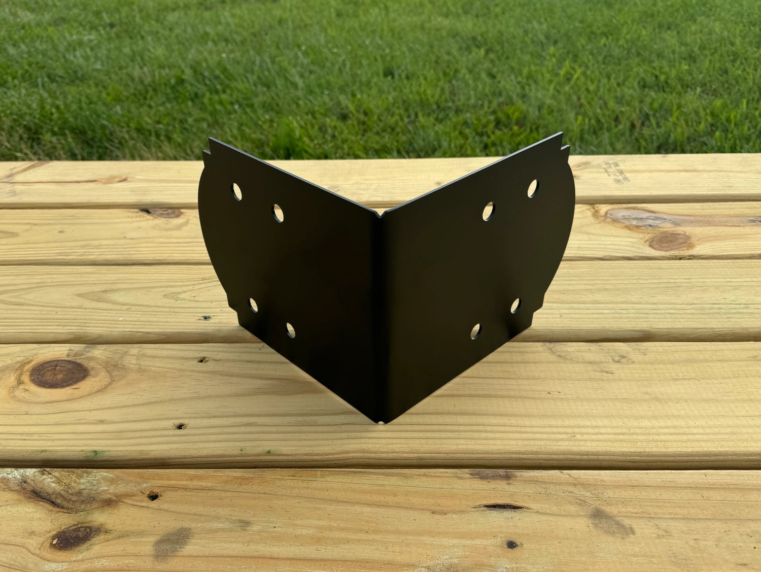 Crowned 90 Degree Brackets for 8x8 Dimensional Lumber - Madison Iron and Wood