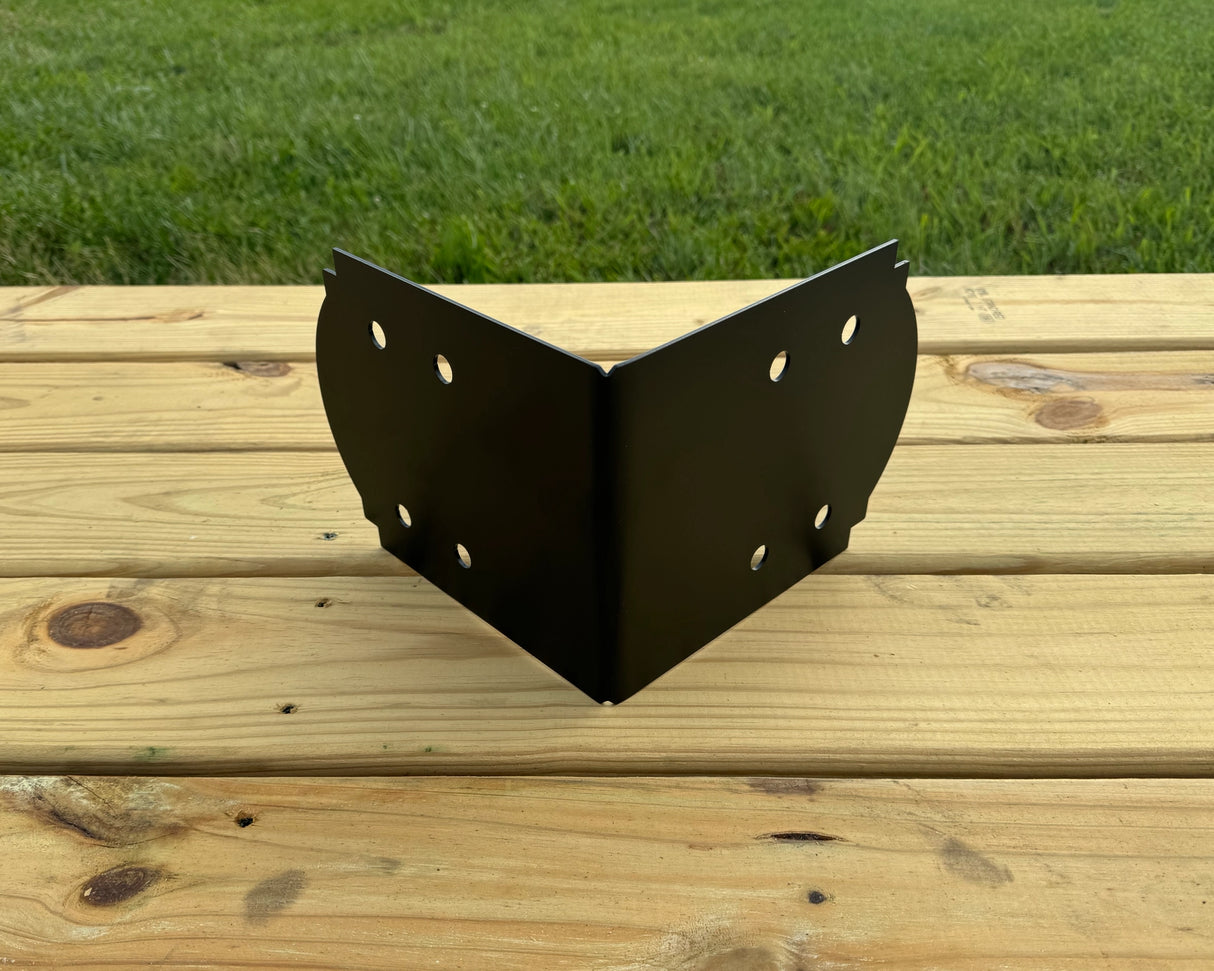Crowned 90 Degree Brackets for 8x8 Dimensional Lumber - Madison Iron and Wood