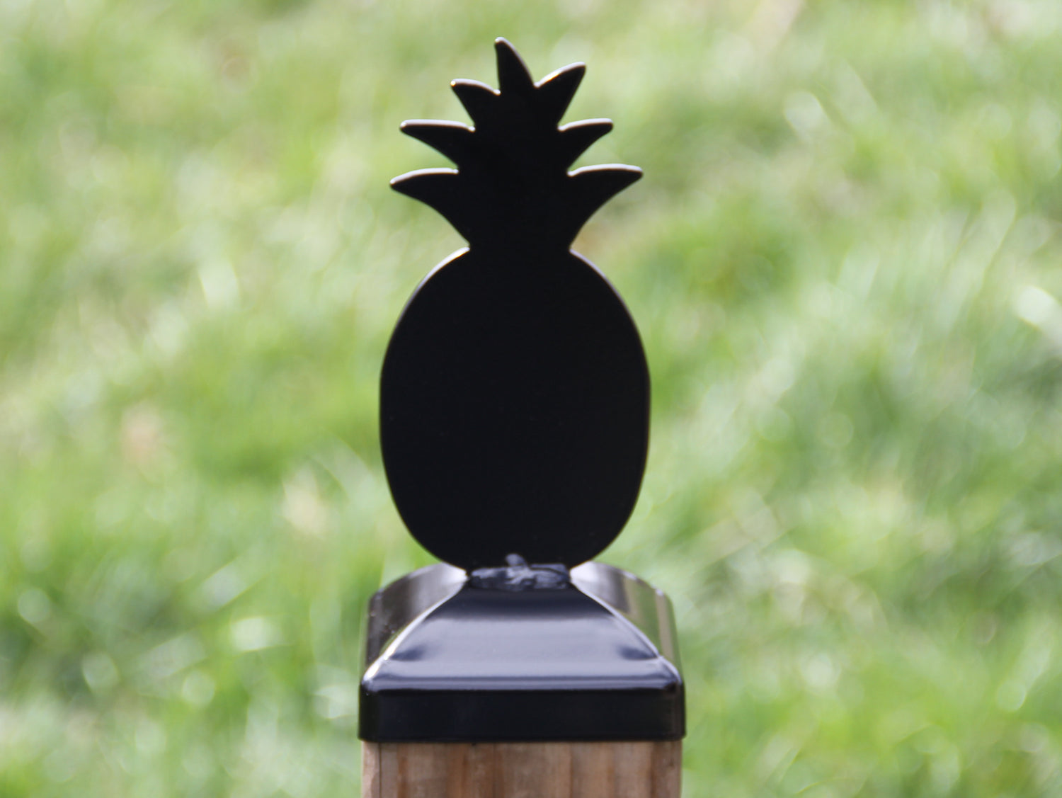 True Size 6x6 Post Cap with Nautical Finial Choice - Madison Iron and Wood