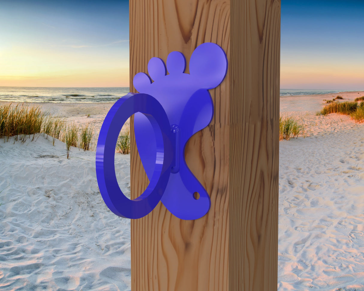 Foot Print Nautical Rope Ring, Light Strand Holder (3 sizes available) - Madison Iron and Wood