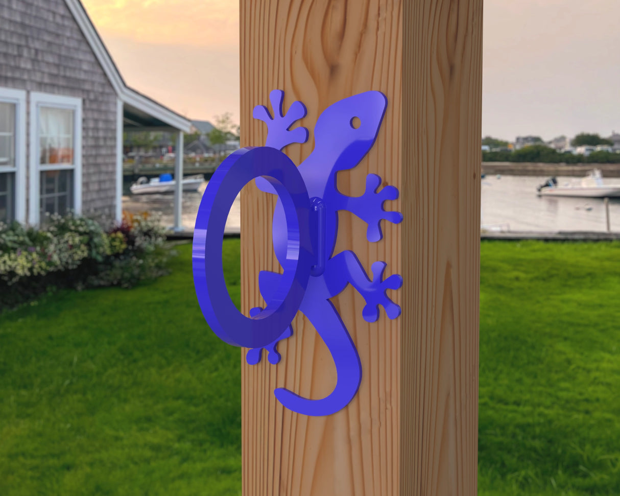 Gecko Nautical Rope Ring, Light Strand Holder (3 sizes available) - Madison Iron and Wood