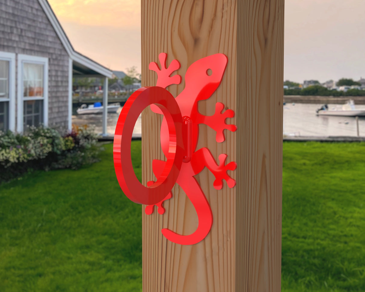 Gecko Nautical Rope Ring, Light Strand Holder (3 sizes available) - Madison Iron and Wood