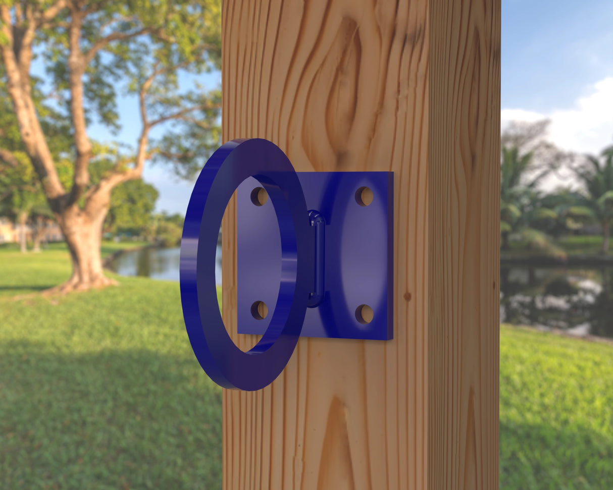 Heavy Duty Nautical Rope Ring, Light Strand Holder, Fence Rings (3 sizes available) - Madison Iron and Wood