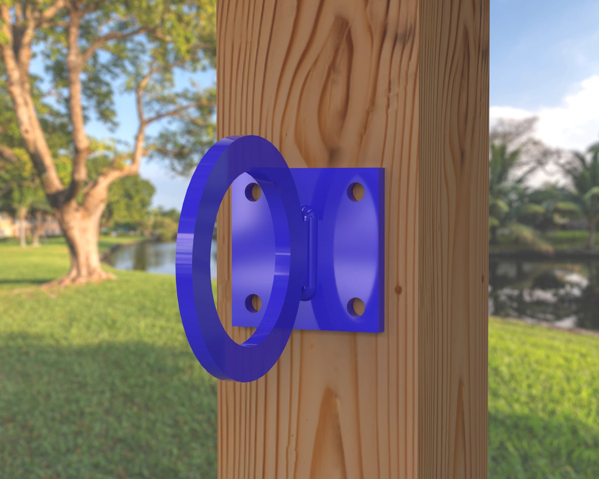 Heavy Duty Nautical Rope Ring, Light Strand Holder, Fence Rings (3 sizes available) - Madison Iron and Wood